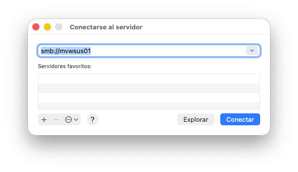 Como agregar una unidad de red en mac