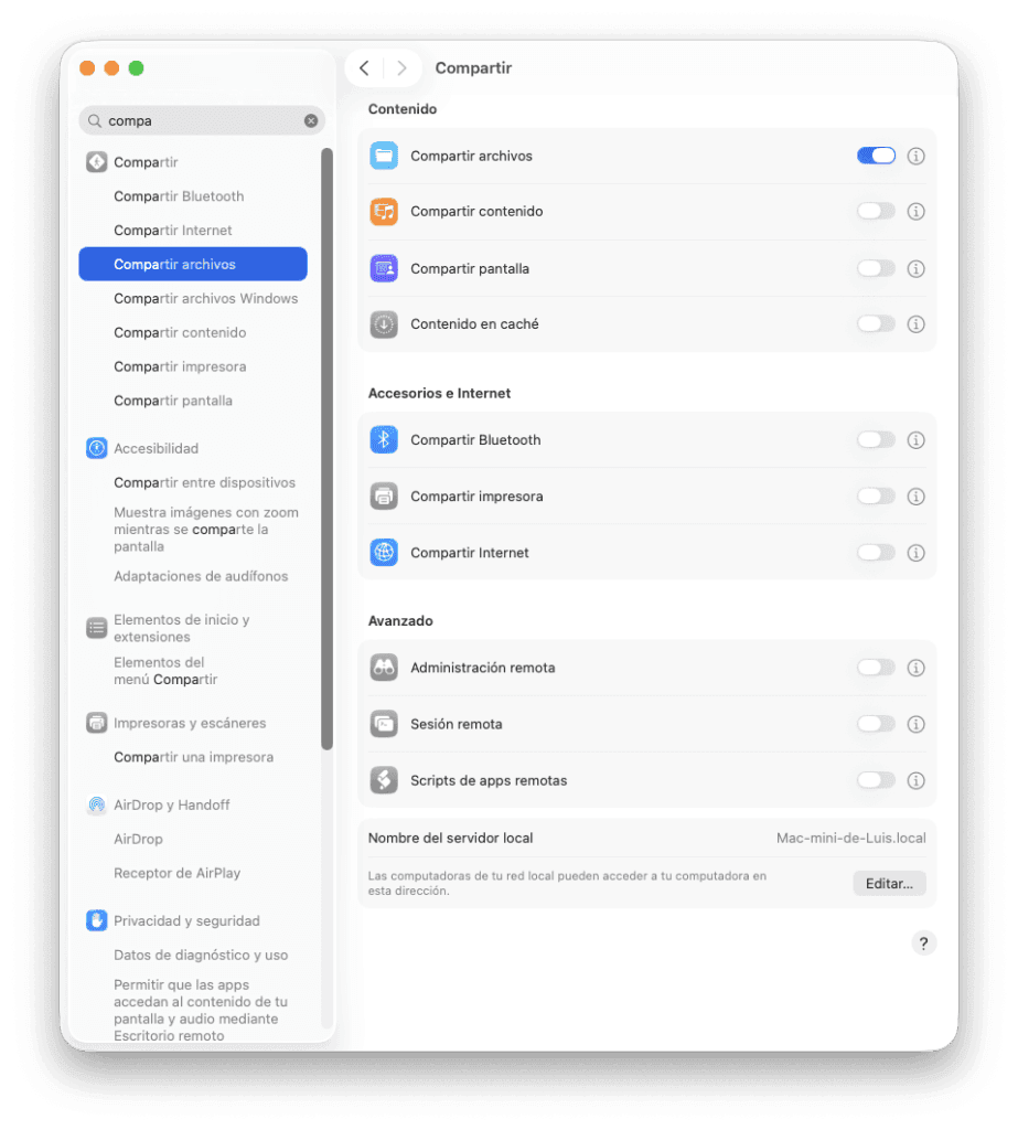 Compartir Archivos de Mac a Win 03