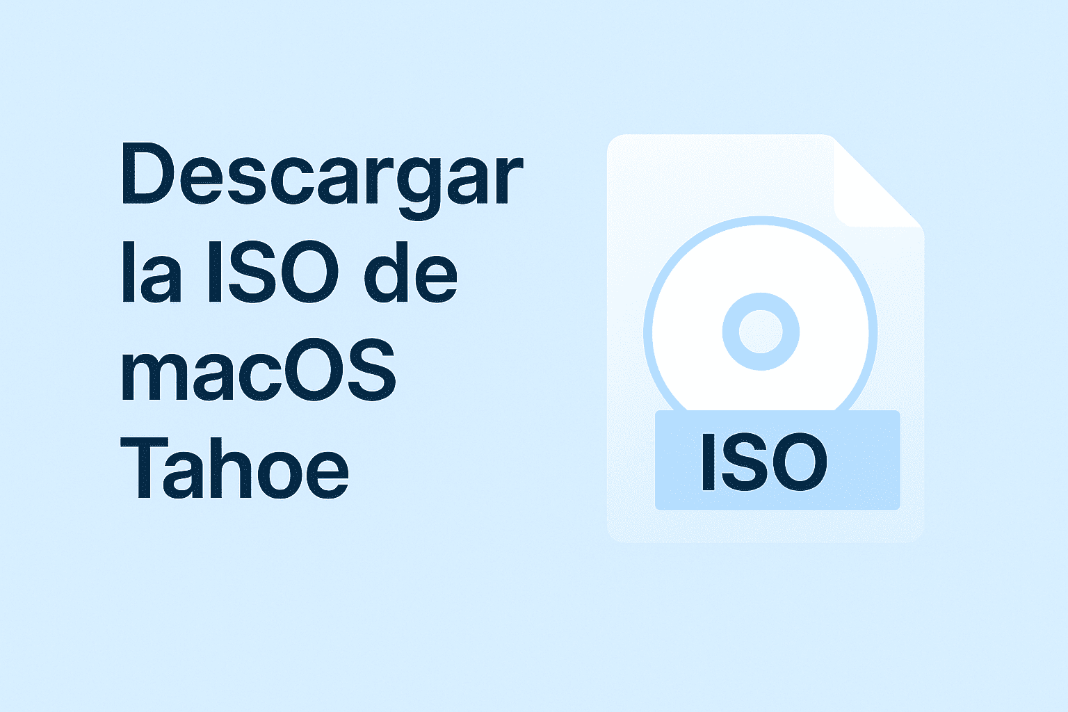 Cómo descargar ISO macOS Tahoe